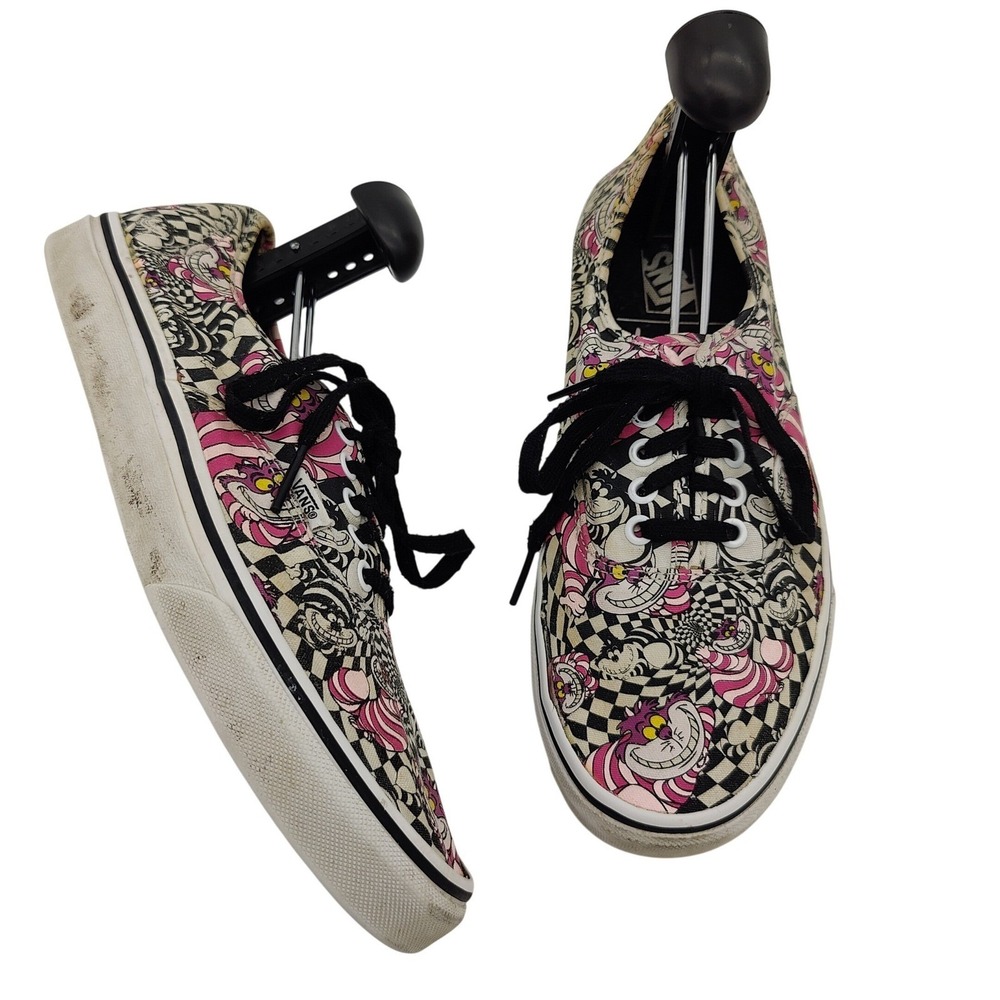 Vans x Disney Grunge Skater Alice in Wonderland Cheshire Cat Checker M 10 W 11.5